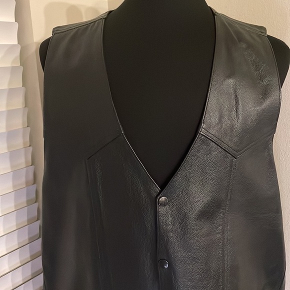 Mb Classic Genuine Leather Vest Size XXL - Picture 4 of 16